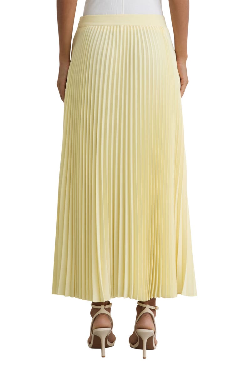 Amelie Belted Pleated Skirt, Alternate, color, YELLOW