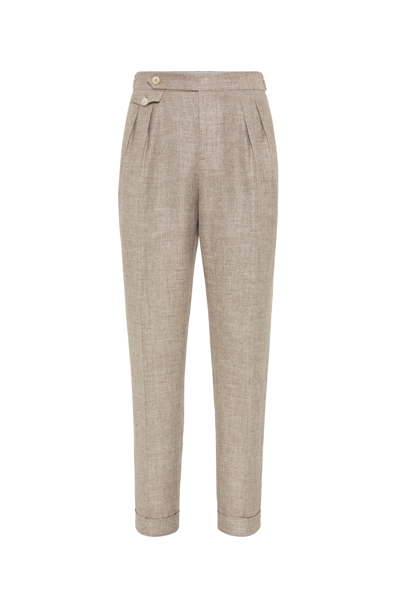 Brunello Cucinelli Double pleated trousers, Main, color, 