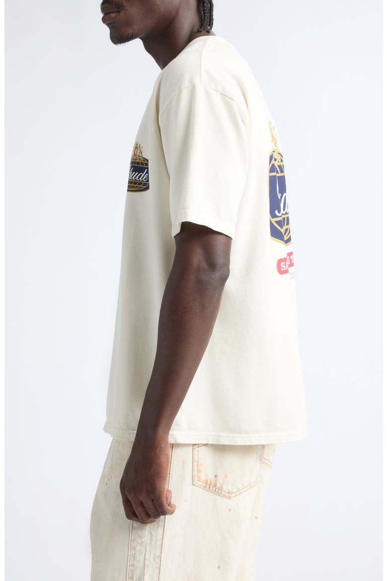 Safari Crest Cotton Graphic T-Shirt, Alternate, color, VINTAGE WHITE/ BLUE/ RED
