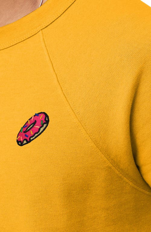 Dalix Donut Fleece Sweatshirt In Gold