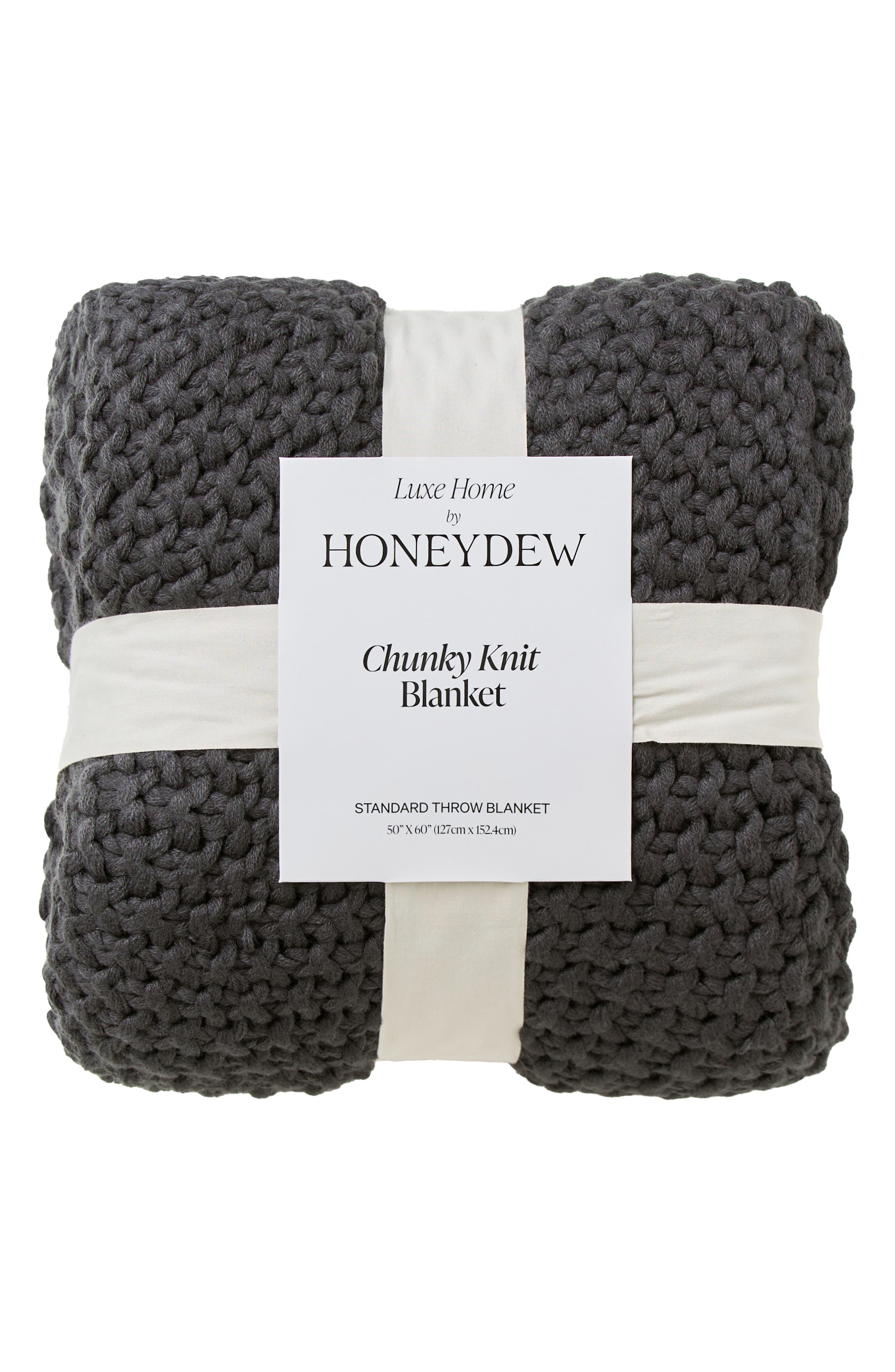 Honeydew Chunky Knit Throw Blanket