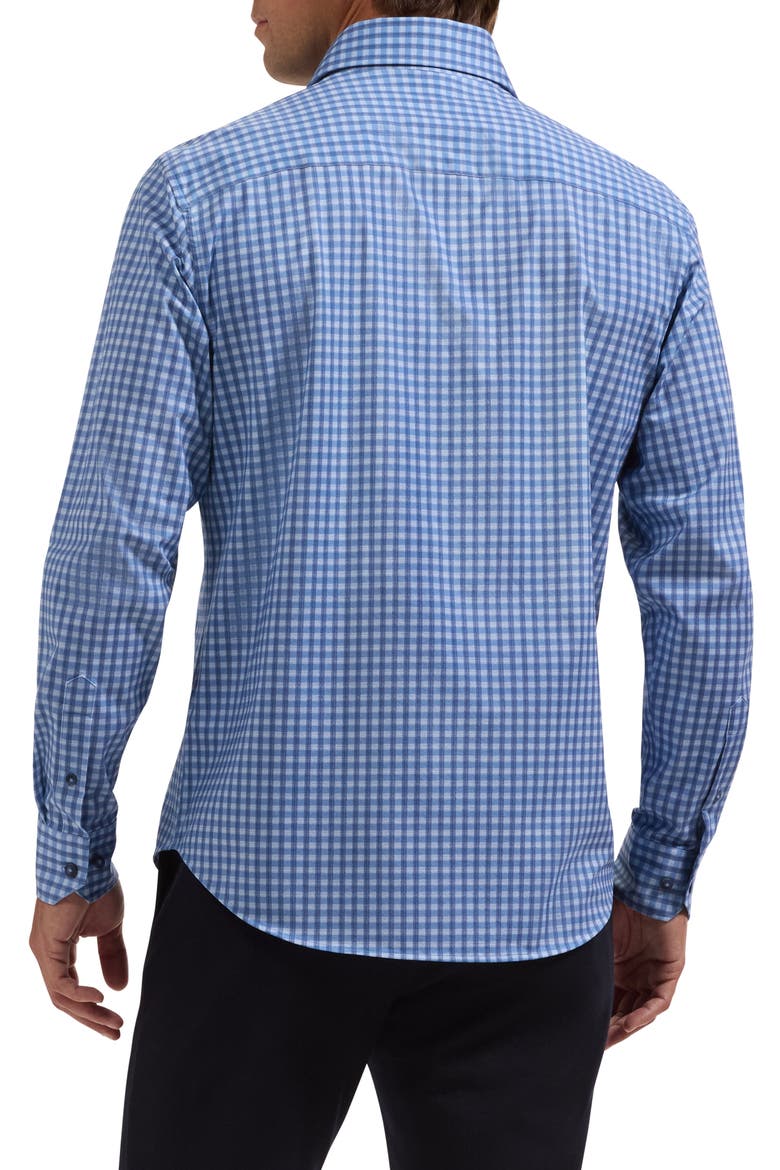Devon OoohCotton® Tech Check Long Sleeve Shirt, Alternate, color, CLASSIC BLUE