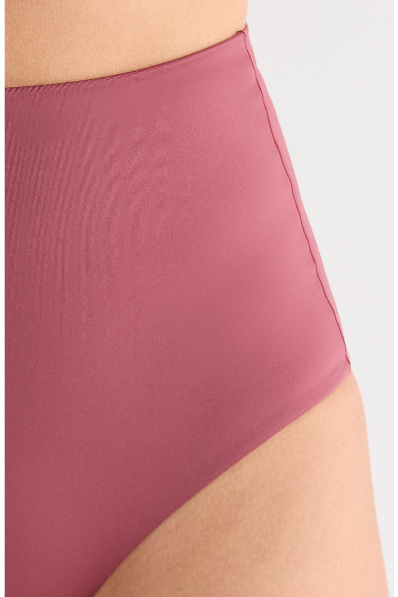 Hi Tide High Waist Bikini Bottoms, Alternate, color, DESERT PLUM PURPLE