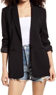 Endless Rose Tailored Single Button Blazer