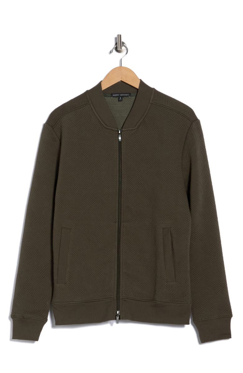 Robert Barakett Lanthimos Full Zip Jacket, Alternate, color, Olive