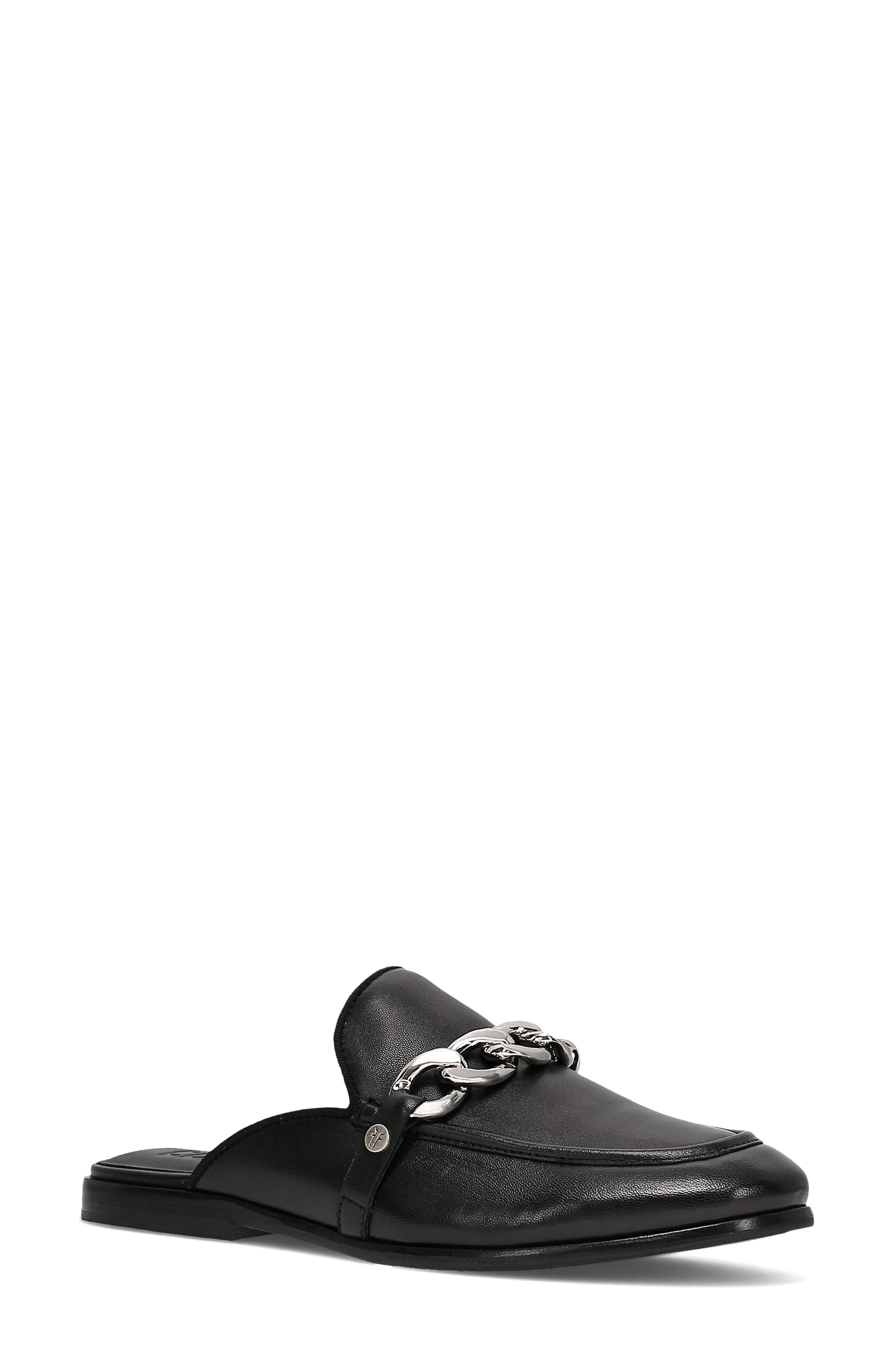 Frye Faith Chain Mule, Main, color, Black