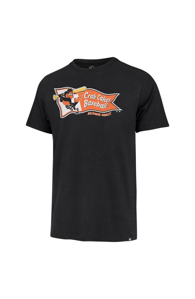 '47 Men's '47 Black Baltimore Orioles Regional Franklin T-Shirt, Alternate, color, Black