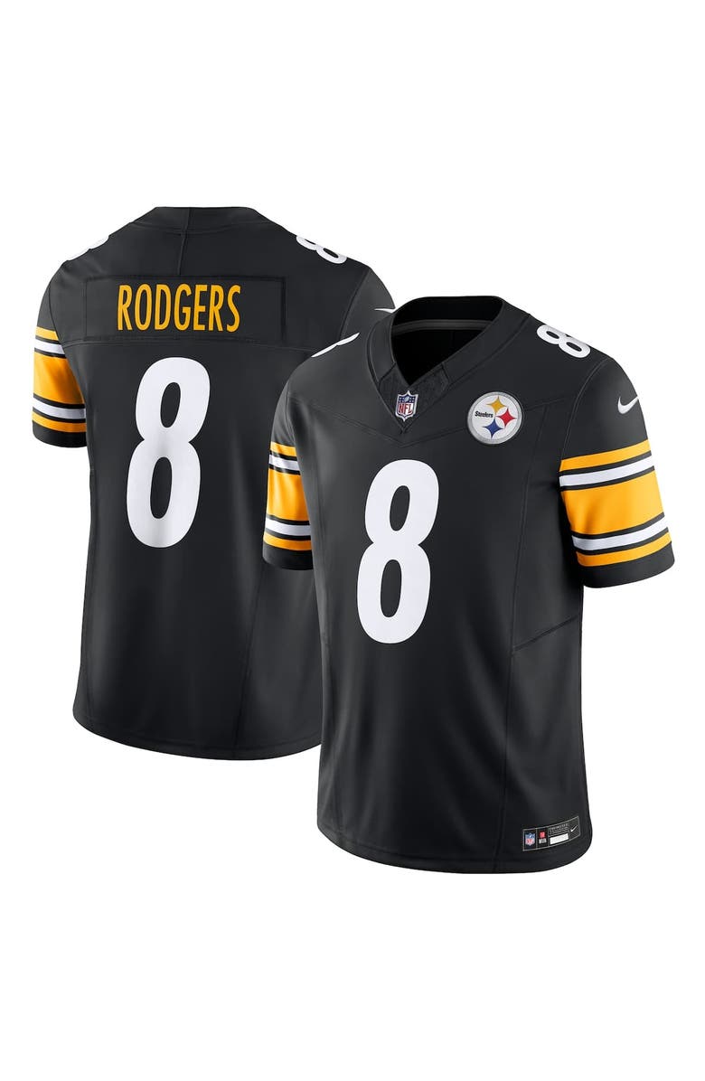 Nike Men's Nike Aaron Rodgers Black Pittsburgh Steelers Team  Vapor F.U.S.E. Limited Jersey, Alternate, color, Black