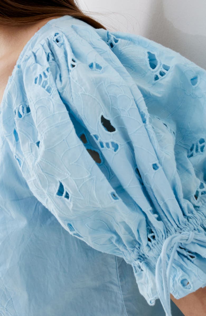 French Connection Rhodes Eyelet Top, Alternate, color,