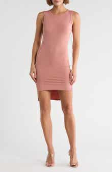 High/Low Jersey Minidress