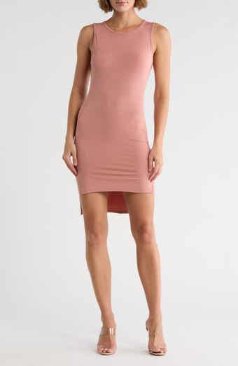 High/Low Jersey Minidress