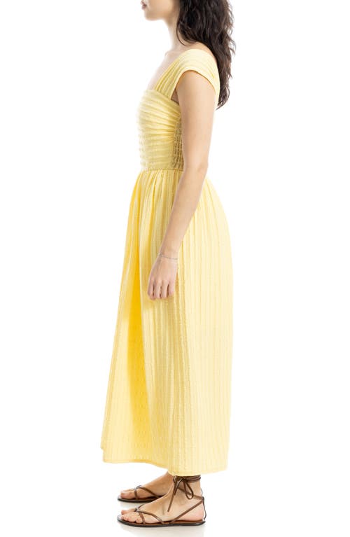 Max Studio Textured Knit Maxi Dress In Butter