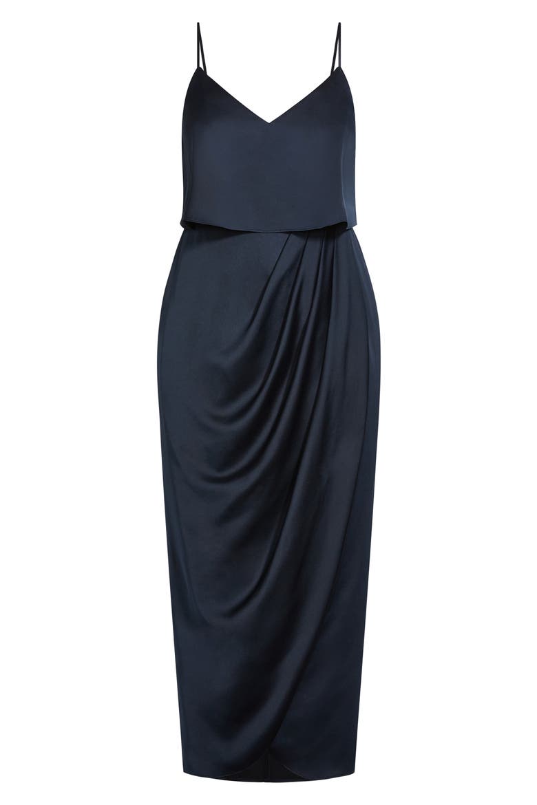 Baby Frill Midi Dress, Alternate, color, NAVY