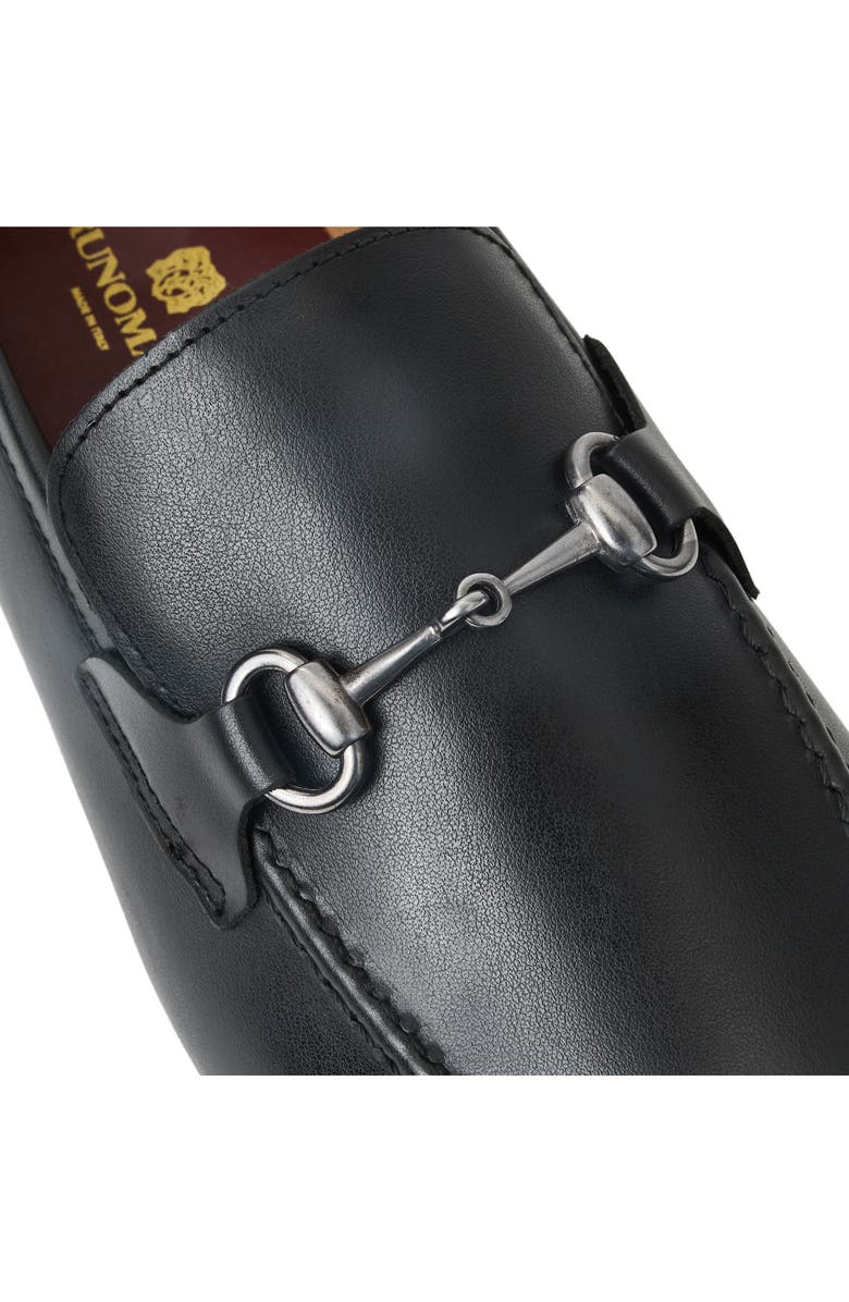 Bruno Magli Ferraro Bit Loafer, Alternate, color, Black/ Silver