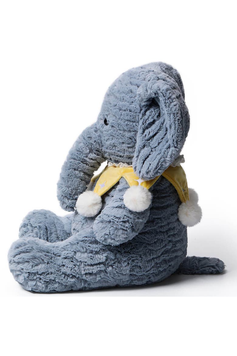 9.8 Inch Starry Denim Elephant Weighted Stuffed Animal, Alternate, color, Multicolored