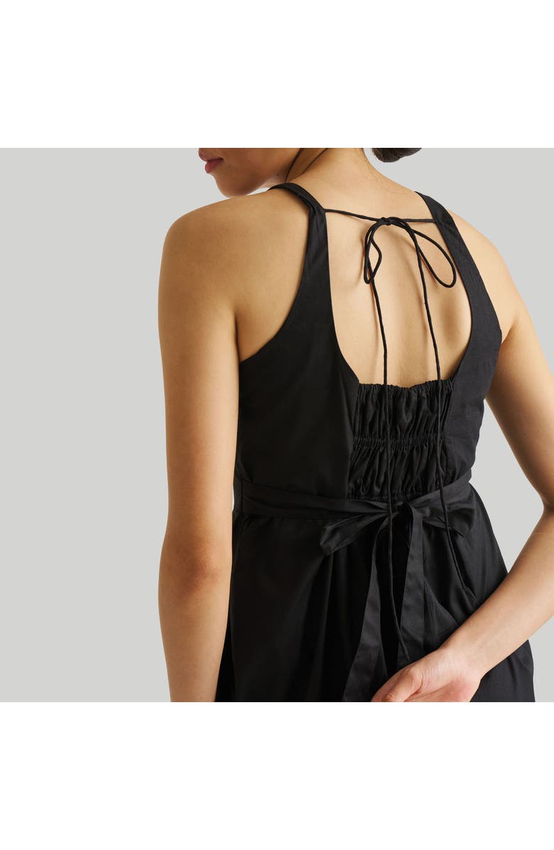 Reistor Fitted Knee Length Dress, Alternate, color, Black