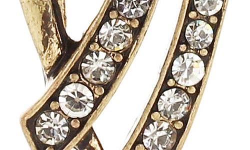 Olivia Welles Crystal Drop Earrings In Gold
