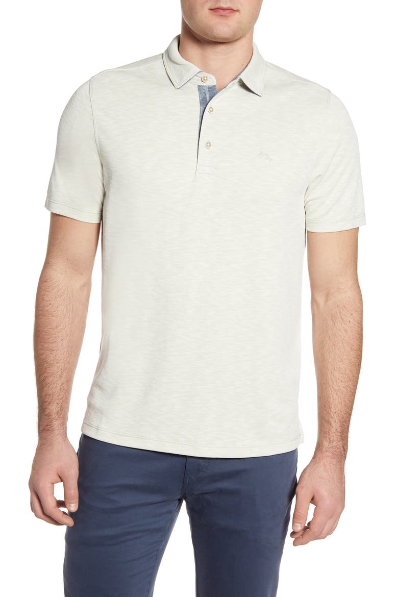 Palmetto Paradise Polo, Main, color, COCONUT CREAM