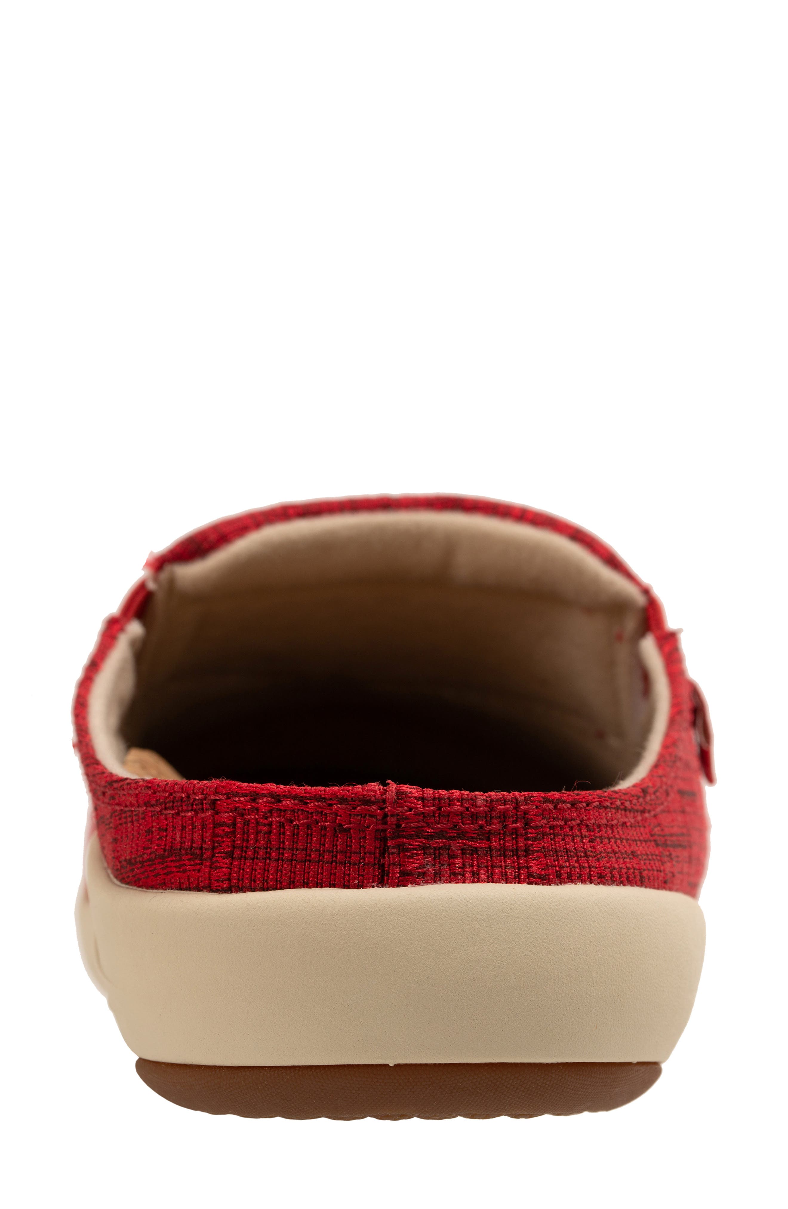 Siesta Capri Mule, Alternate, color, CHERRY