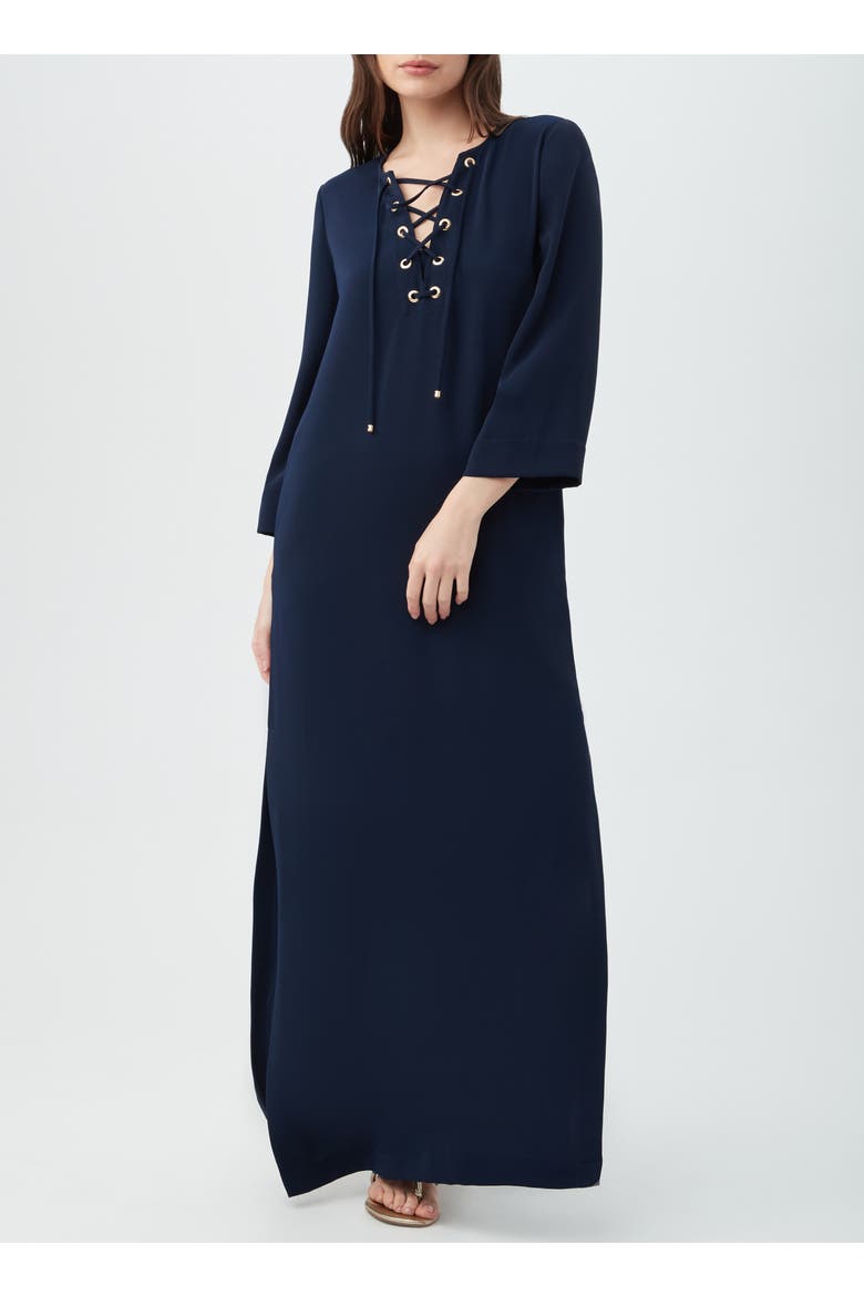 Catamaran Dress, Main, color, Indigo