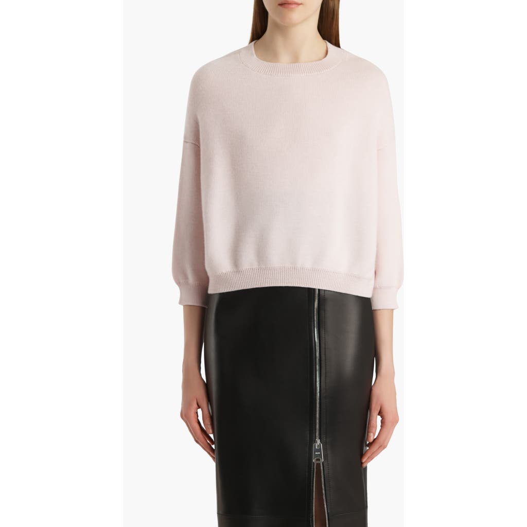 Khaite Margaux Cashmere Crewneck Sweater In Pink