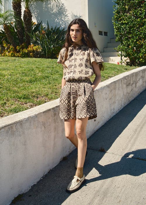 Ace & Jig Bailey Patch Pocket Pull-on Short In Brown