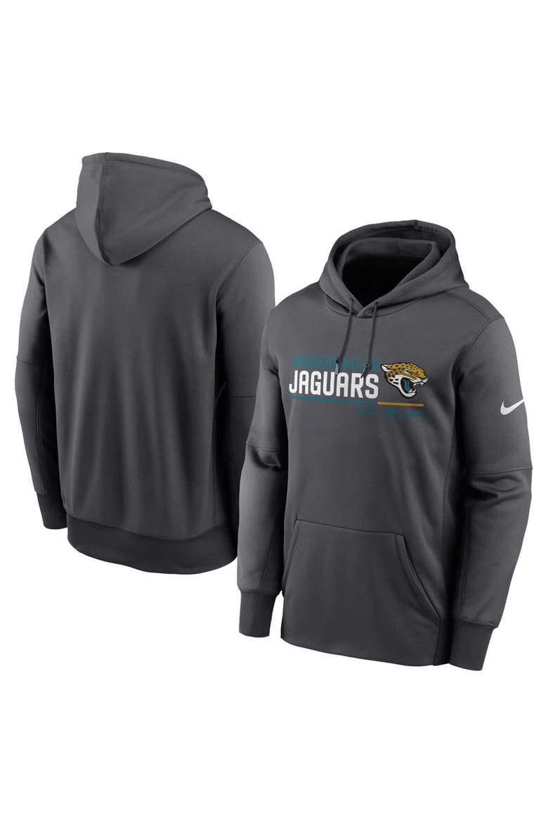 Men's Nike Anthracite Jacksonville Jaguars Prime Logo Name Split Pullover Hoodie, Alternate, color, Anthracite