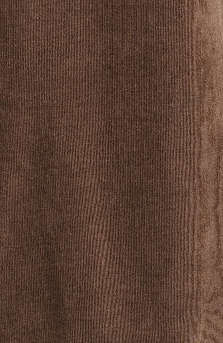 Peter Millar Cotton & Cashmere Corduroy Button-Up Shirt, Alternate, color, French Press