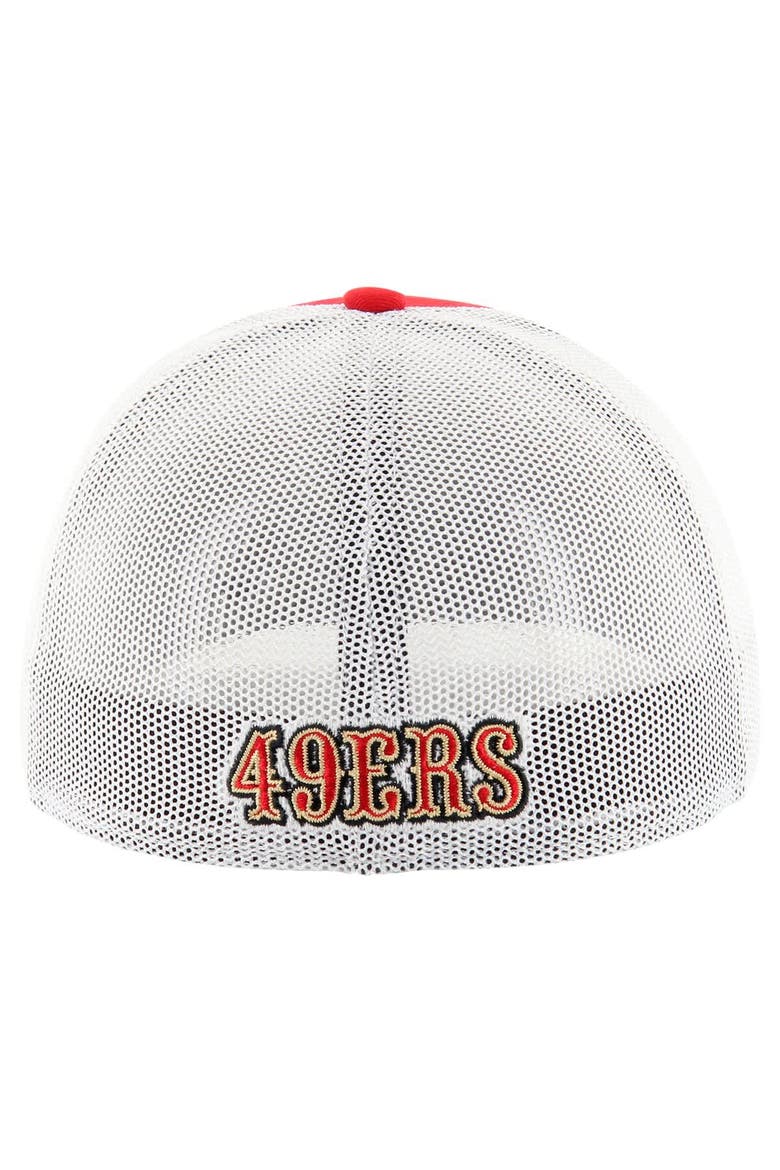 Men's '47 Scarlet/White San Francisco 49ers Thrash Trophy Flex Hat, Alternate, color, Scarlet