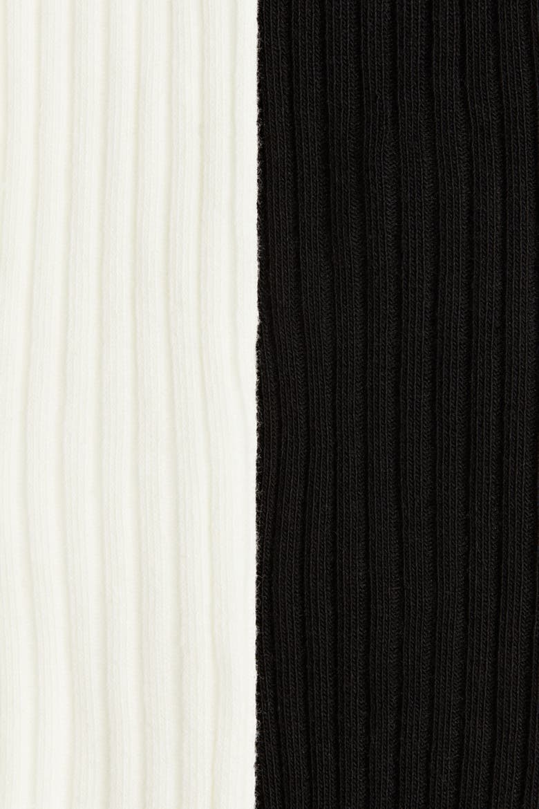 2-pack Fine-knit Tights, Alternate, color, White/black