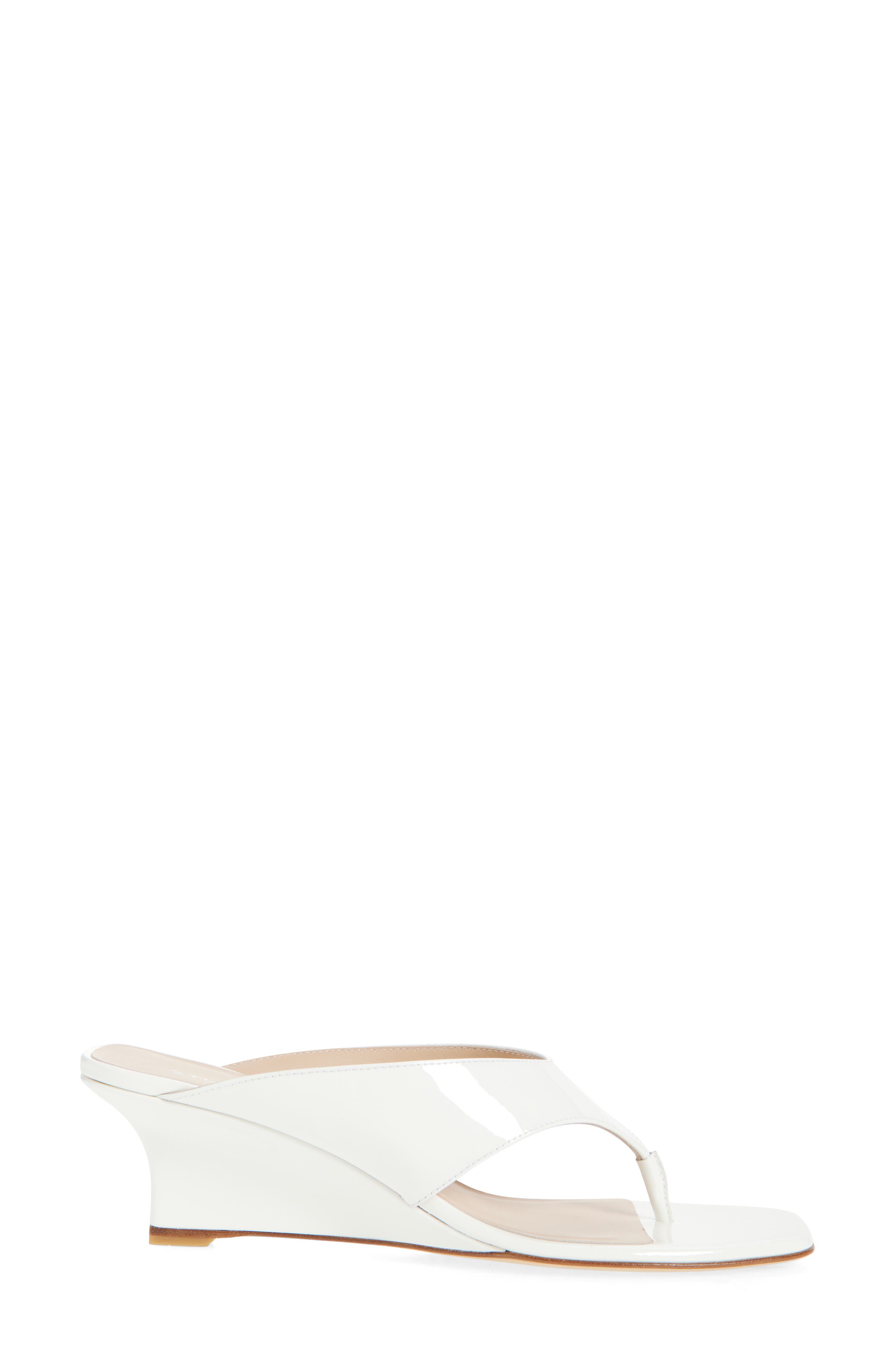 Vinnie 50 Wedge Thong Sandal, Alternate, color, BLANCO WHITE