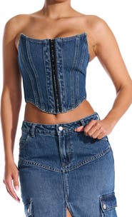 Naked Wardrobe Denim Dreams Corset