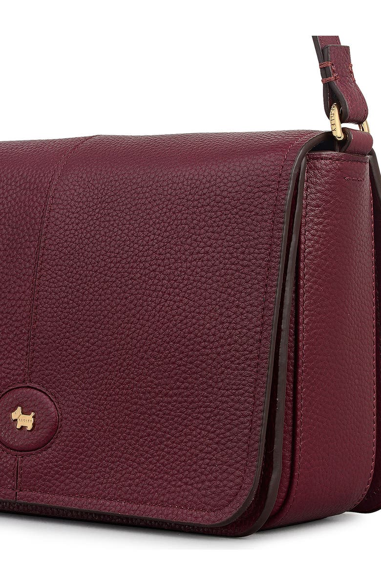 Radley Maldon Mews Medium Flapover Crossbody Bag, Alternate, color, Dark Cherry