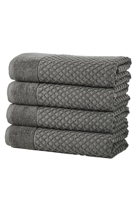 Diamond Waffle Textured 2-Piece Bath Sheet Set