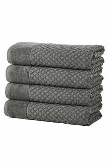 Woven & Weft Diamond Waffle Textured 2-Piece Bath Sheet Set