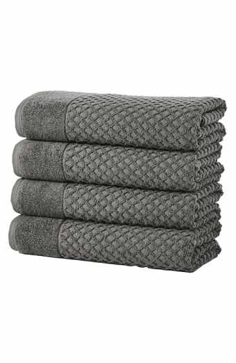 Woven & Weft Diamond Waffle Textured 2-Piece Bath Sheet Set