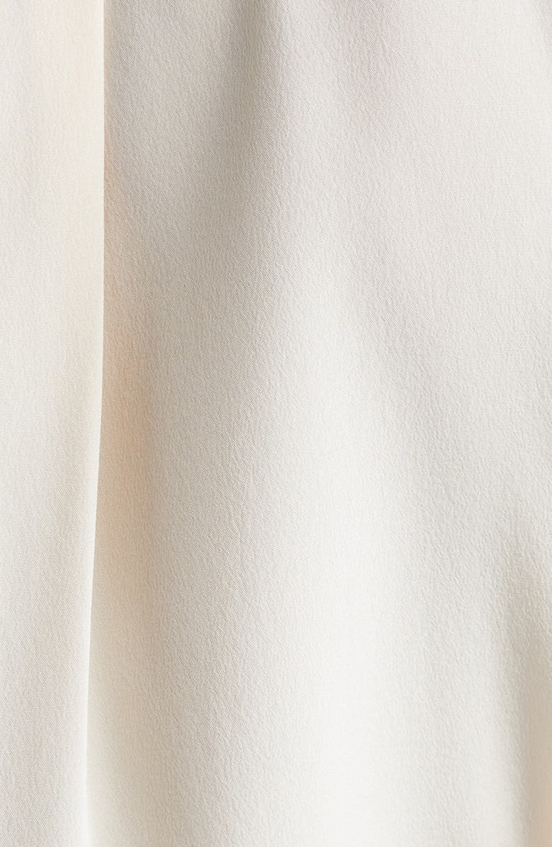 ST. JOHN Split Cuff Silk Crêpe de Chine Button-Up Shirt, Alternate, color,