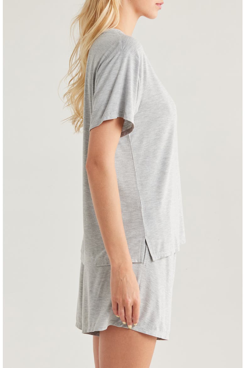 Cool Touch Short Pajamas, Alternate, color, GREY HEATHER
