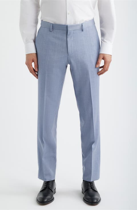 Genius Slim Fit Flat Front Wool Dress Pants