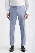 BOSS Genius Slim Fit Flat Front Wool Dress Pants