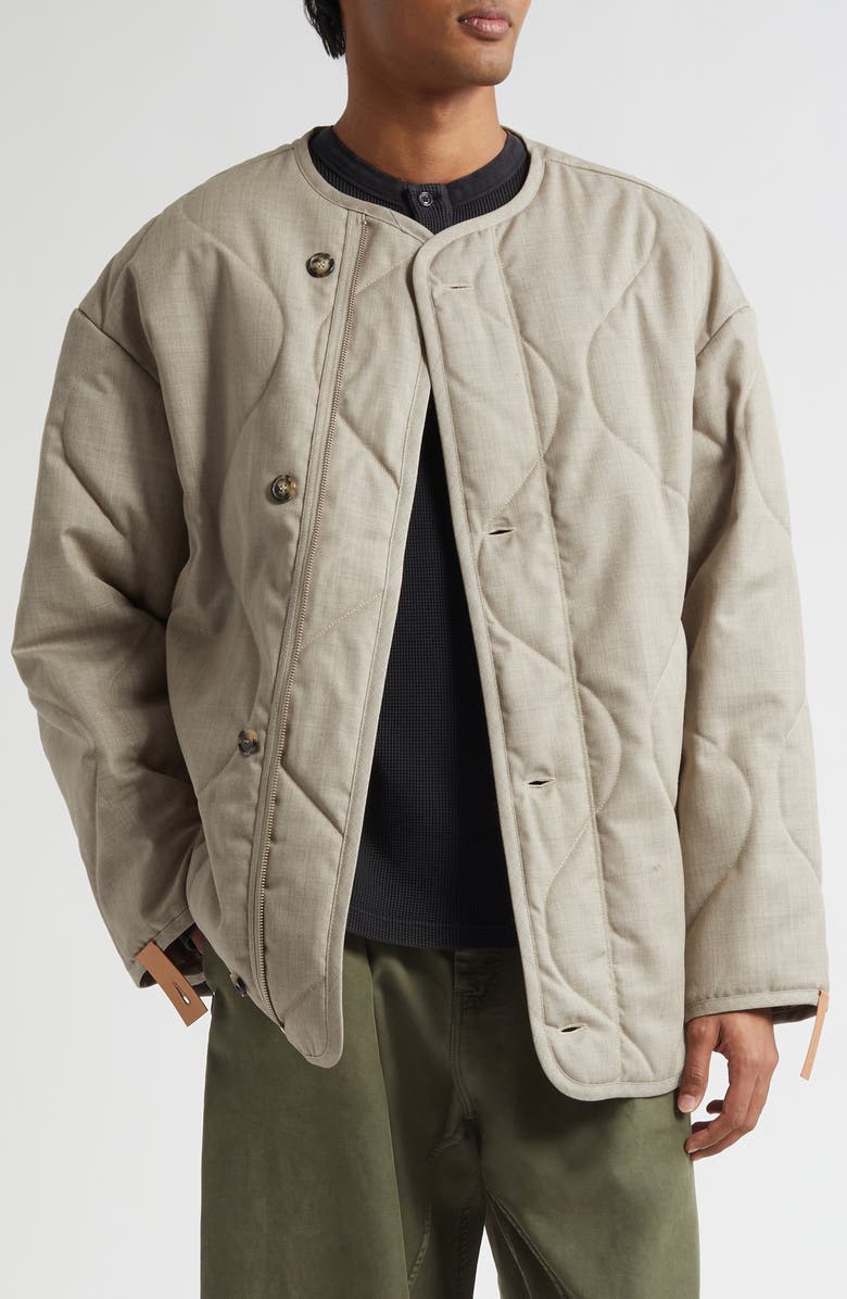 JW Anderson Quilted Jacket, Main, color, Clay Melange