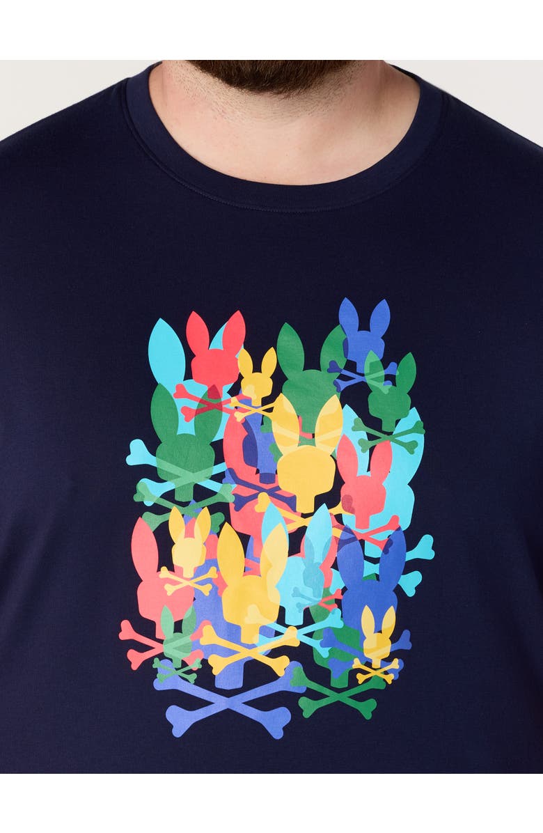 Psycho Bunny Big & Tall Tanner Graphic Tee, Alternate, color, Navy