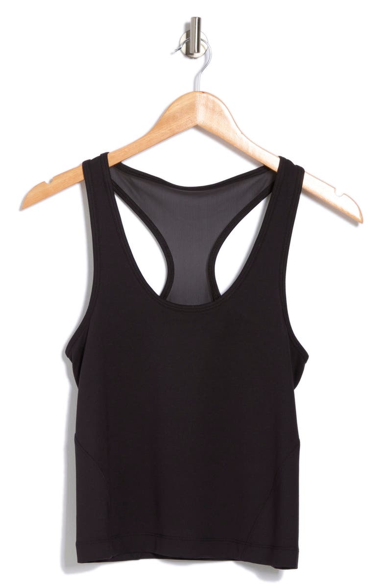 X by Gottex Racerback Tank, Alternate, color, Black