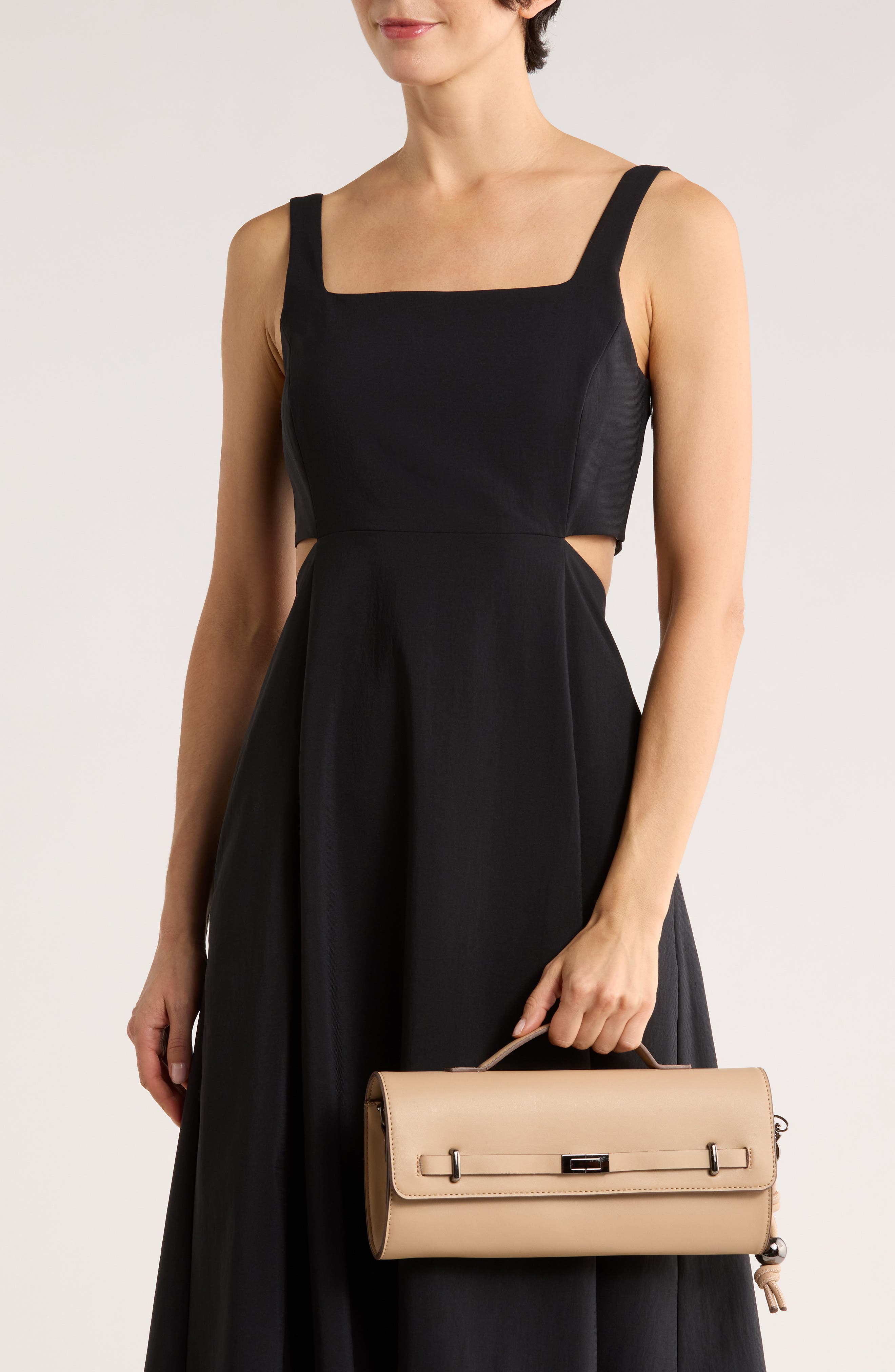 Franki Convertible Clutch, Alternate, color, STONE