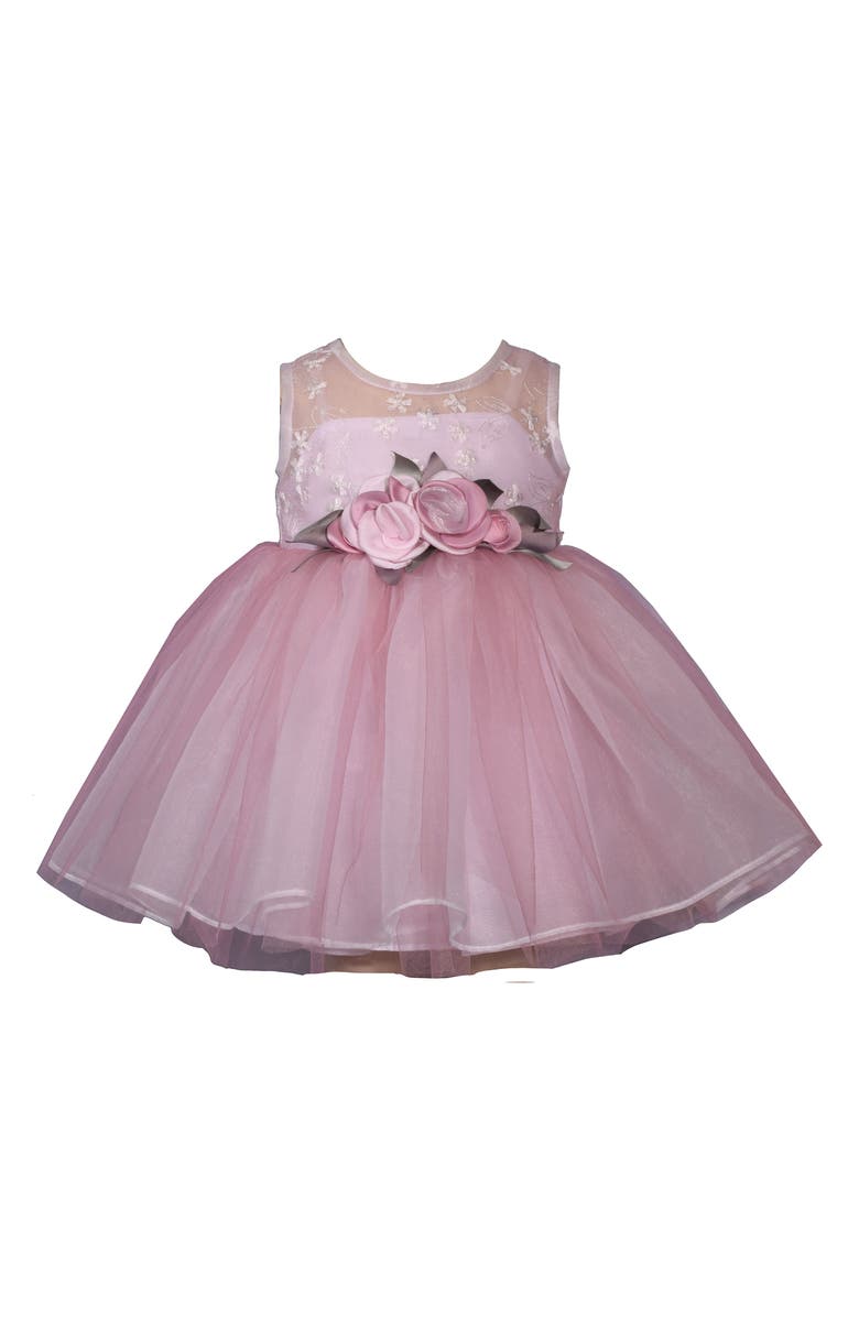 Iris & Ivy Embroidered Party Dress & Bloomers, Main, color, 