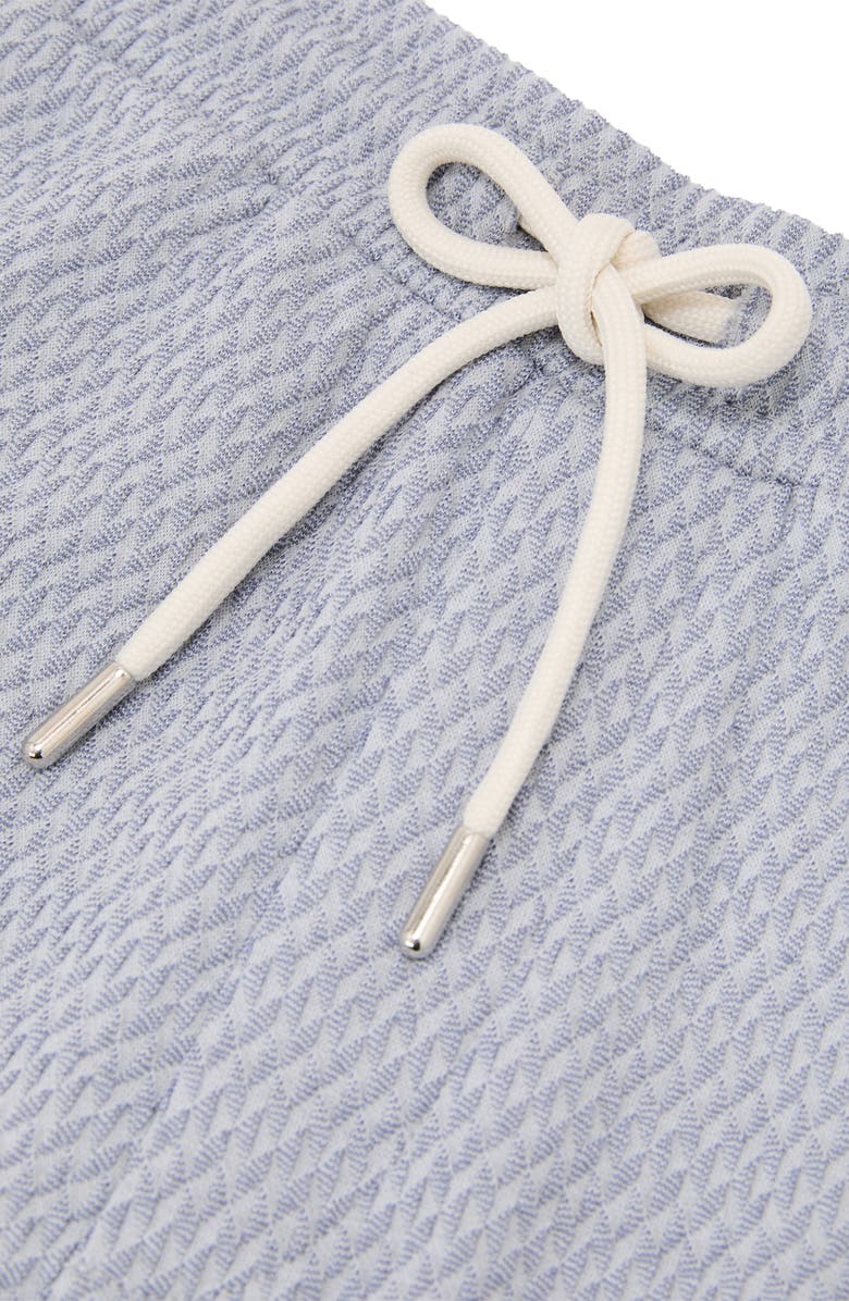 Reiss Nicola Textured Shorts, Alternate, color, Soft Blue