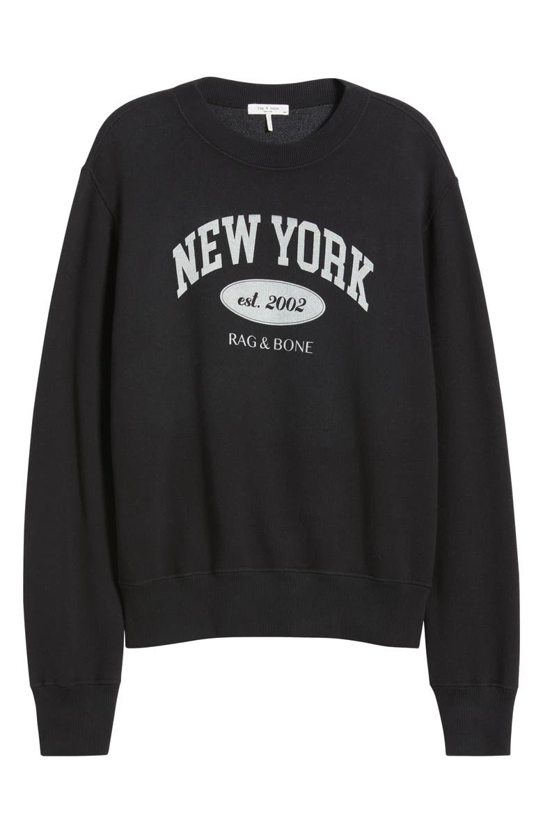 rag & bone New York Collegiate Graphic Sweatshirt, Alternate, color, 