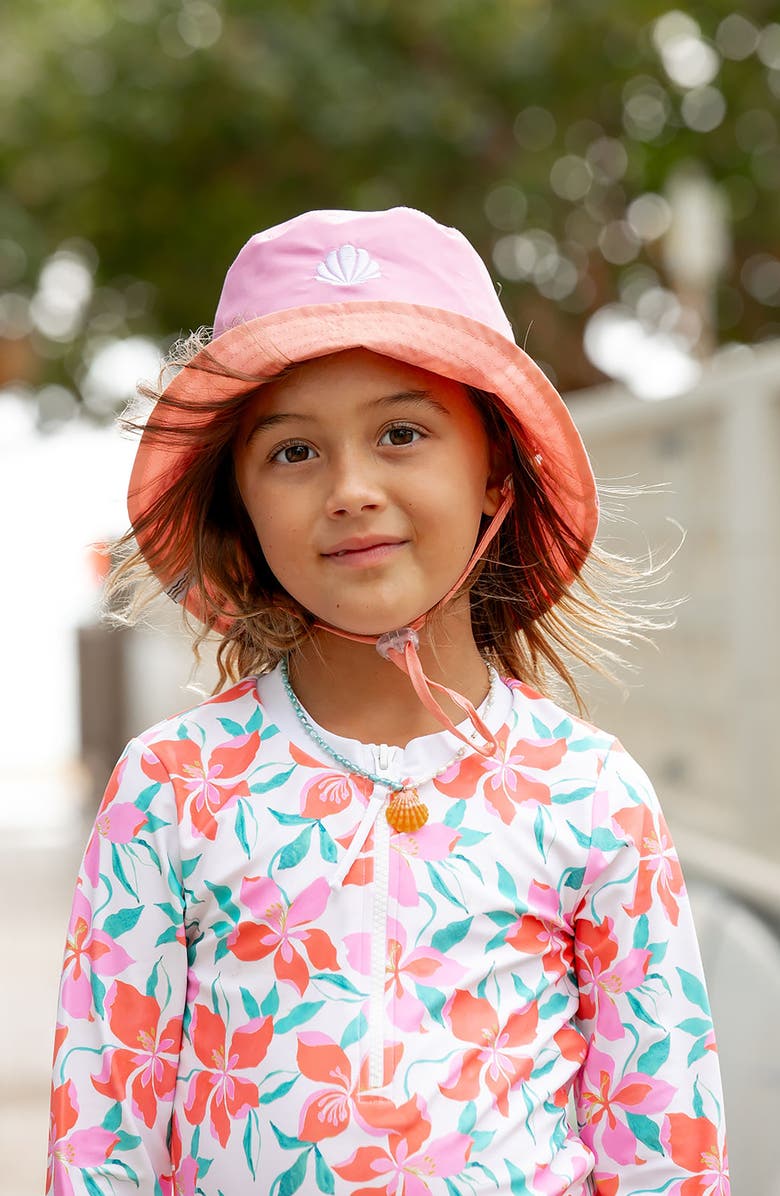 Feather 4 Arrow Sun Seeker Long Sleeve Rashguard One-Piece Swimsuit, Alternate, color, 