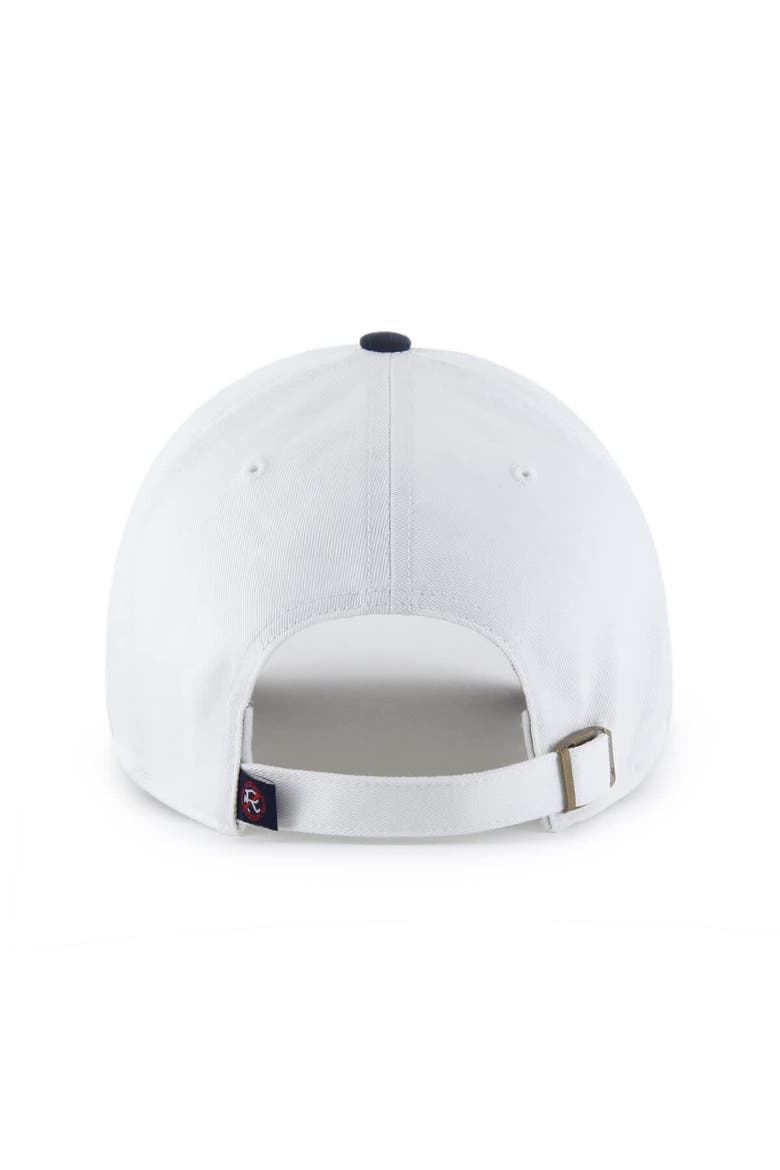 Men's '47  White/Navy New England Revolution Two-Tone Clean Up Adjustable Hat, Alternate, color, White