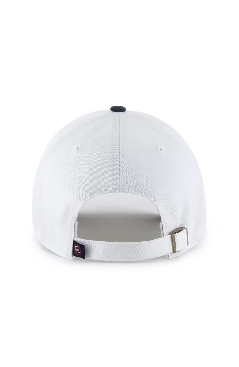 '47 Men's '47  White/Navy New England Revolution Two-Tone Clean Up Adjustable Hat, Alternate, color, White